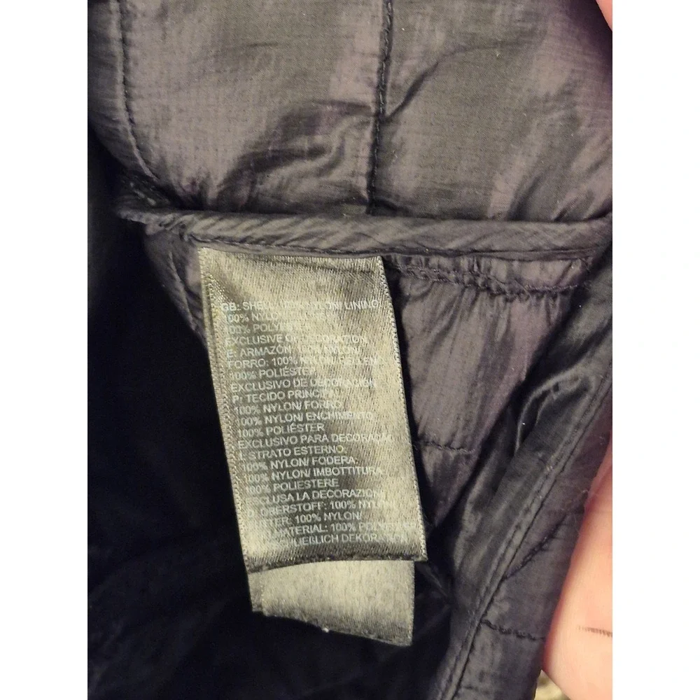 The North Face Mens Black Quilted Insulated Vest Spectrum Reach‎ Logo Size M